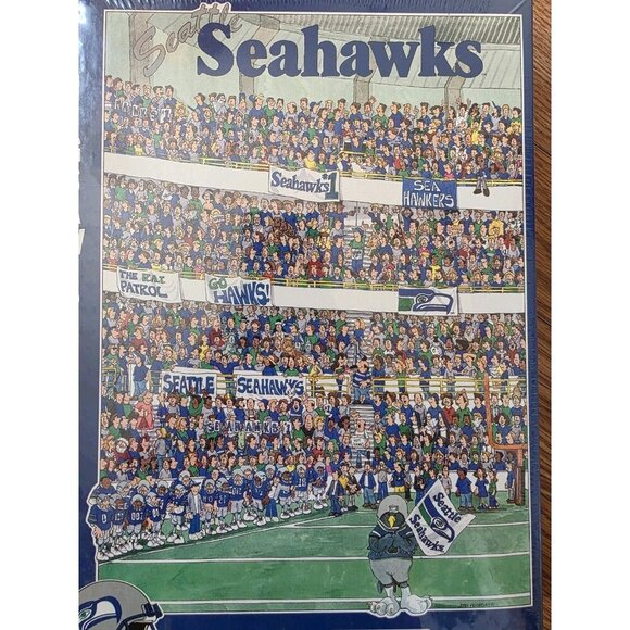 Seattle Seahawks Jigsaw Puzzle "Fandemonium" 21.25”x15" Official NFL‎ 513 Pieces - Picture 2 of 10